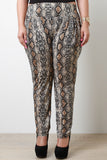 Plus Size Snake Tapered Pants