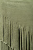 Tulip Fringe Tier Vegan Suede Skirt