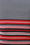 Striped Hem Ribbed Knit Dress